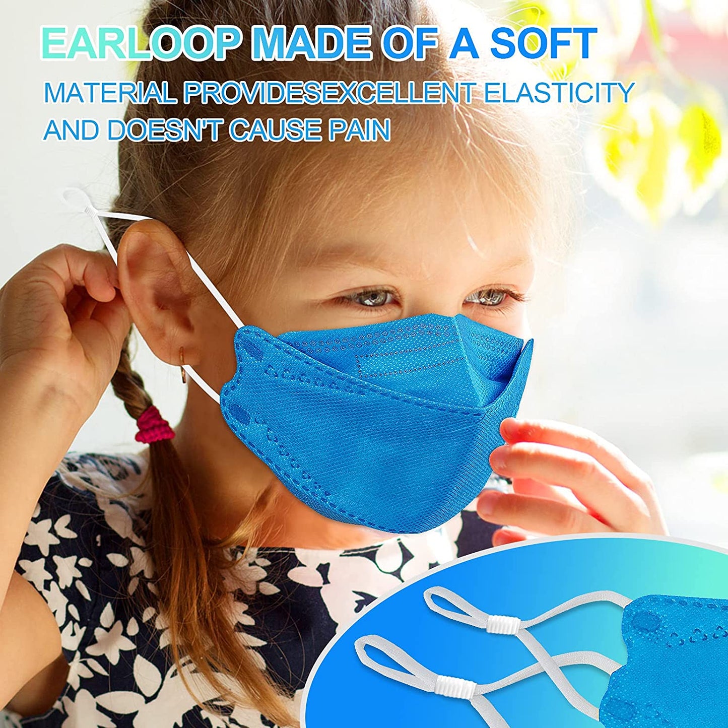 Custom KF94 Disposable Kid's Face Masks, Logo Printed Medical Face Mask 4 Ply - All Colors