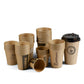 Custom Single Wall Paper Cups In All Sizes, Logo or Design Paper Cups Recyclable - Brown