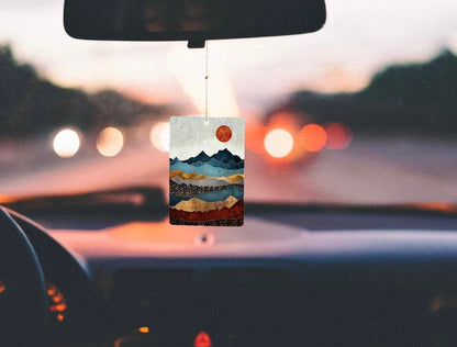 Custom Die Cut Car Air Freshener, Promotional Auto Freshener With Custom Scents And String Colors