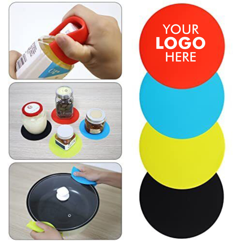 Custom Logo Jar Opener Pad, Rubber Jar Gripper Pad for Seniors with Arthritis and Weak Hands