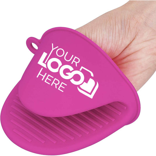 Custom Logo Mini Oven Gloves Silicone Heat Resistant Cooking Pinch Mitts Potholder for Kitchen Cooking & Baking