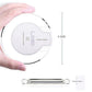Custom Logo Cellphone Wireless Charger Promotional Clear Glass Led Charging Pad - 10W