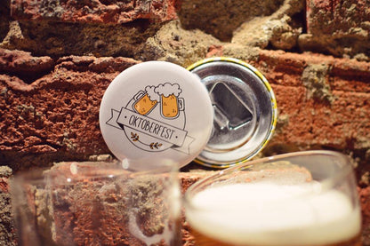 Custom Round Bottle Opener Magnet Button For Promoting Your Business, Organization Or Events