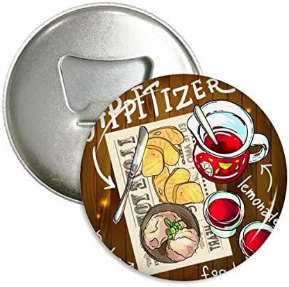 Custom Round Bottle Opener Magnet Button For Promoting Your Business, Organization Or Events