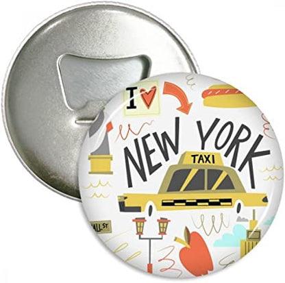 Custom Round Bottle Opener Magnet Button For Promoting Your Business, Organization Or Events