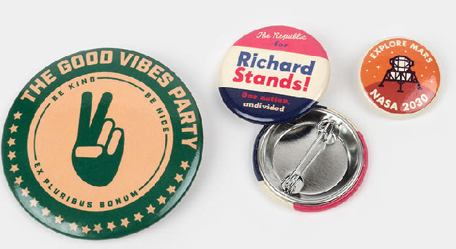Custom Round Promotional Round Buttons For Promoting Your Business, Organization and Events