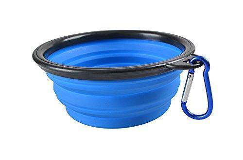 blue pet bowl