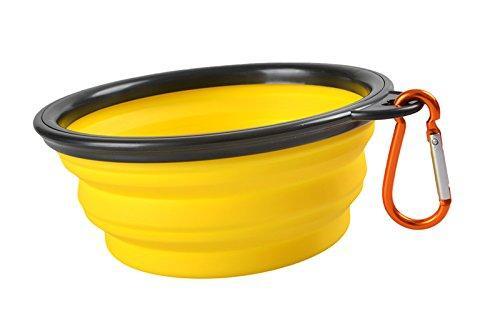 yellow pet bowl