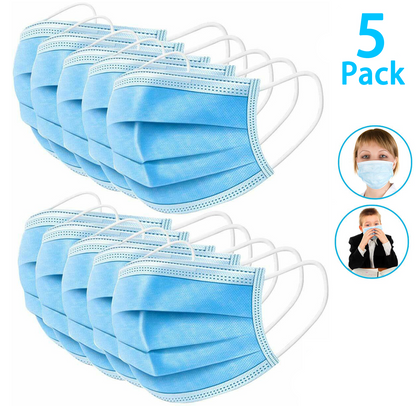 Bulk DIY Face Masks 3 Layer Medical Masks 5 In A Pack For Customize Yourself
