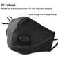 Custom Logo PM2.5 Filter Face Masks With Extra Carbon Filters Respirator Mask