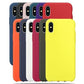 Bulk Solid Candy Color Shockproof Protective Phone Cases for All IPhone Models