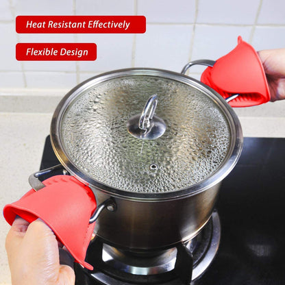 Custom Logo Mini Oven Gloves Silicone Heat Resistant Cooking Pinch Mitts Potholder for Kitchen Cooking & Baking