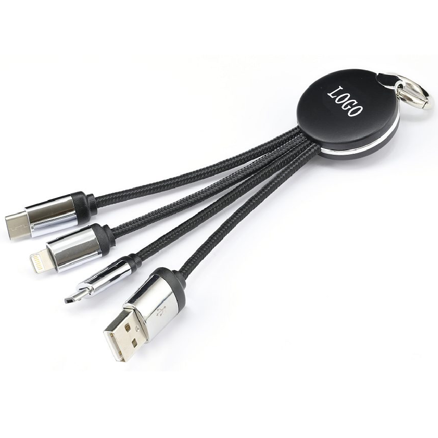Custom 4 in 1 Light Cable | Logo Charging Cable | Bulk Charging Cables ...
