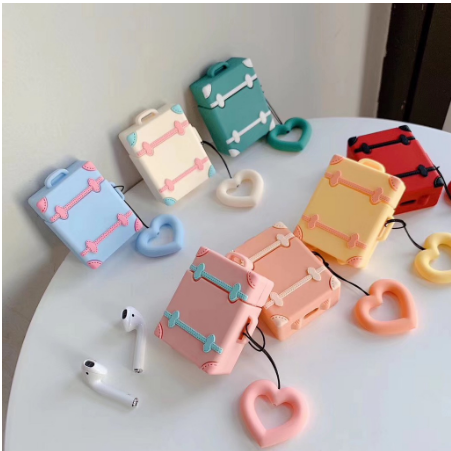 Wholesale Airpod Soft Cover Luggage Case With Heart Luggage Tag