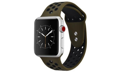 Wholesale Breathable Silicone Sport Band for Apple Watch Series 1, 2, 3, 4, 5 and Sport