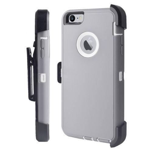 Wholesale Iphone Heavy Duty Life Proof Built-in Screen Protector and Belt Clip Defender Cases Mix Colors - All Models