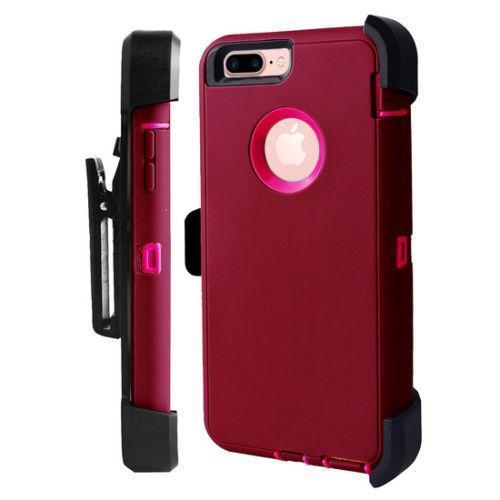 Wholesale Iphone Heavy Duty Life Proof Built-in Screen Protector and Belt Clip Defender Cases Mix Colors - All Models