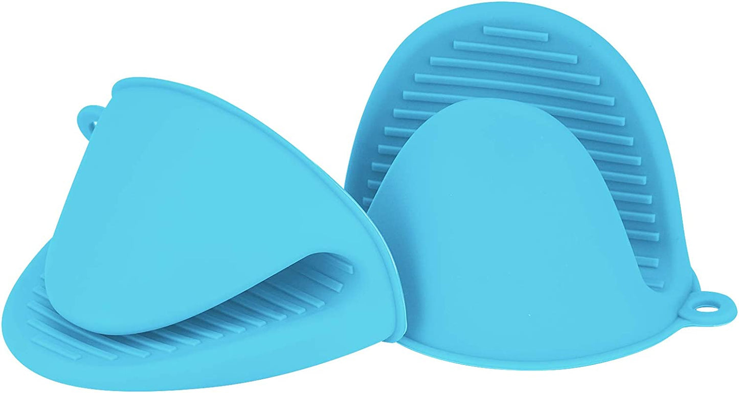 Custom Logo Mini Oven Gloves Silicone Heat Resistant Cooking Pinch Mitts Potholder for Kitchen Cooking & Baking