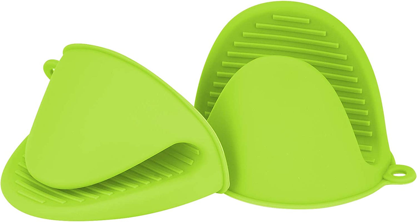 Custom Logo Mini Oven Gloves Silicone Heat Resistant Cooking Pinch Mitts Potholder for Kitchen Cooking & Baking