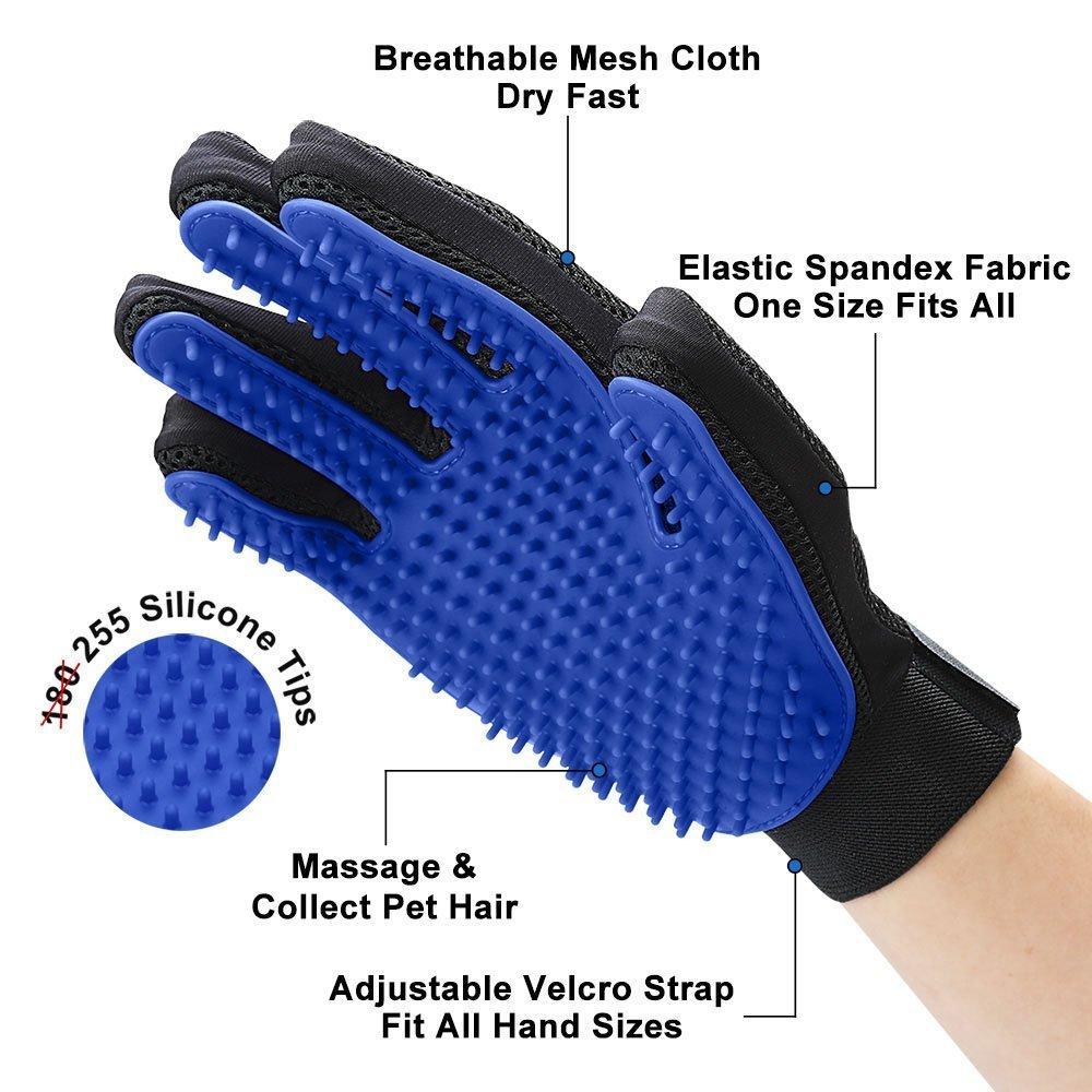 Bulk Pet Grooming Glove, Pet Hair Remover Mitt
