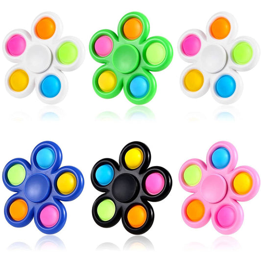 Bulk Wholesale Pop Fidget Spinners, Push Bubble Fidget Spinner, Dimple Fidget Toys