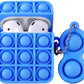 Bulk Wholesale Pop It Airpod 1/2 Case Cover, Pop Fidget Shockproof Case With Key Chain