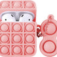 Bulk Wholesale Pop It Airpod 1/2 Case Cover, Pop Fidget Shockproof Case With Key Chain