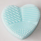 Wholesale Bulk Heart Shape Clean Makeup Brushes - Mix Colors