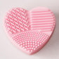 Wholesale Bulk Heart Shape Clean Makeup Brushes - Mix Colors