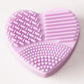 Wholesale Bulk Heart Shape Clean Makeup Brushes - Mix Colors