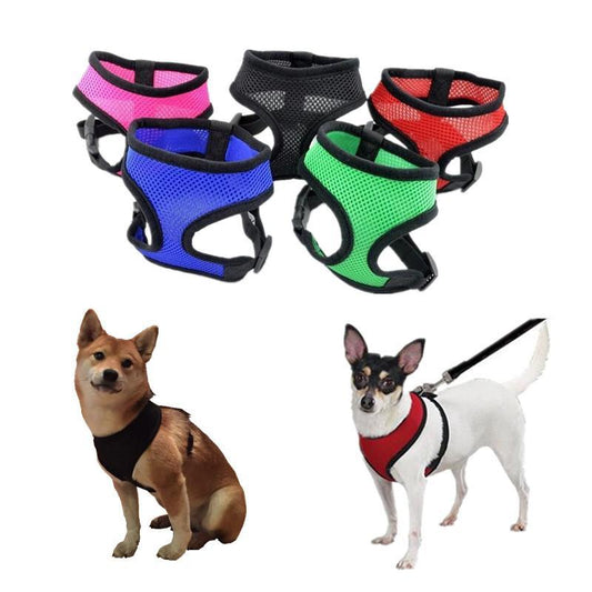 Wholesale Adjustable Soft Nylon Mesh Harness for Dogs & Cats - All Color