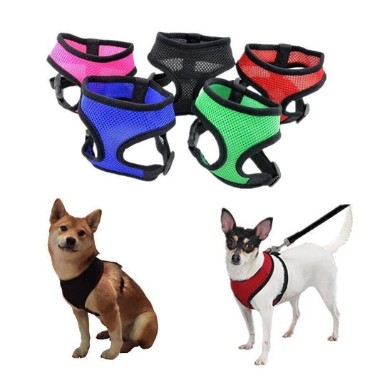 Wholesale Adjustable Soft Nylon Mesh Harness for Dogs & Cats - All Color