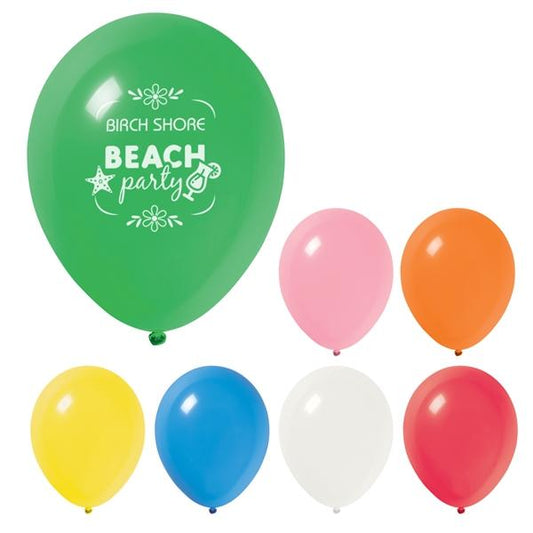 Custom Logo Balloons Promotional 9 Inch Standard Balloons All Colors