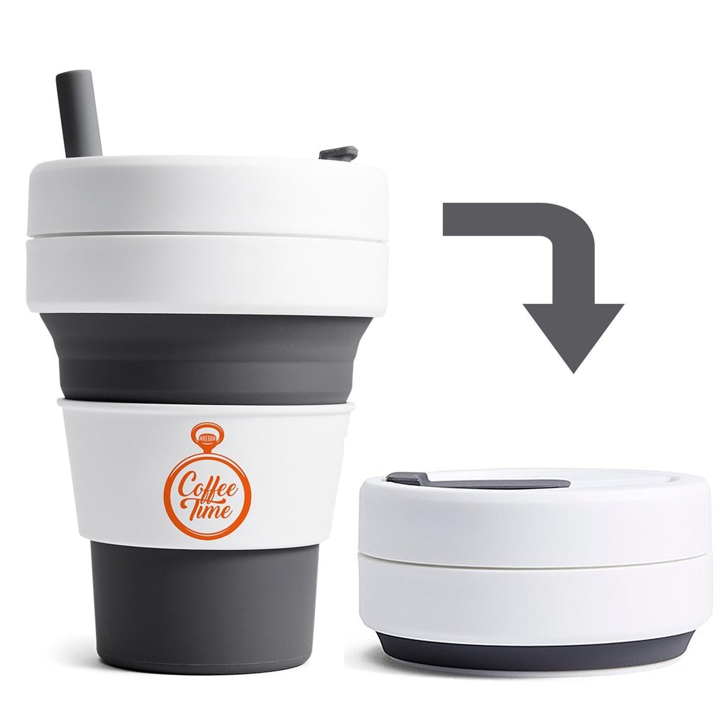 Custom Logo Collapsible Cups, Promotional Reusable Foldable Cups With Your Logo