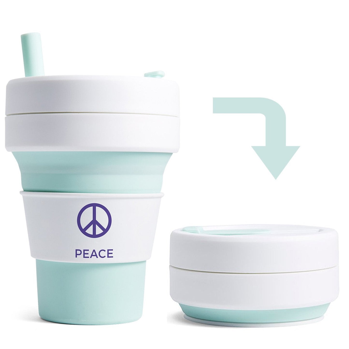 Custom Logo Collapsible Cups, Promotional Reusable Foldable Cups With Your Logo