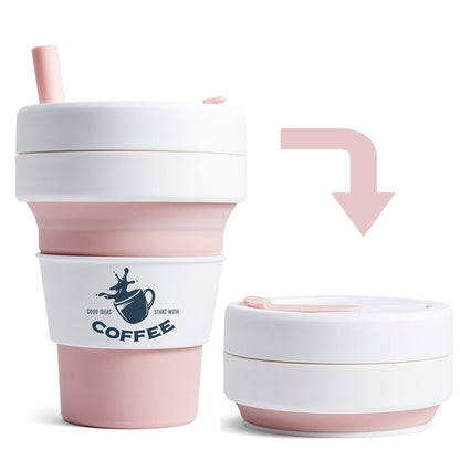 Custom Logo Collapsible Cups, Promotional Reusable Foldable Cups With Your Logo