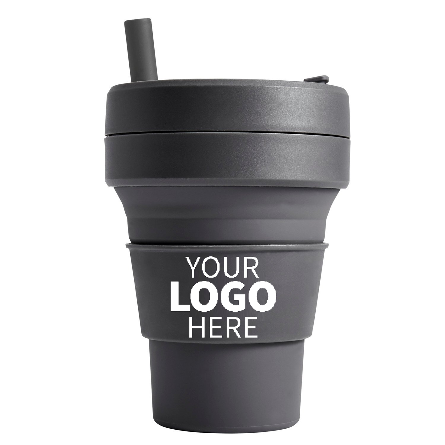 Custom Logo Collapsible Cups, Promotional Reusable Foldable Cups With Your Logo