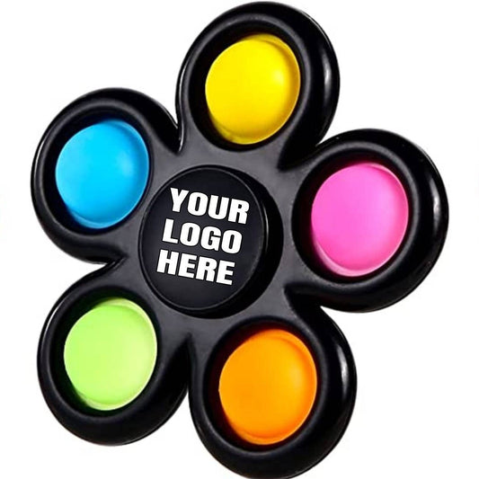 Custom Pop Fidget Spinners, Promotional Push Fidget Spinner With Your Logo - HOT!