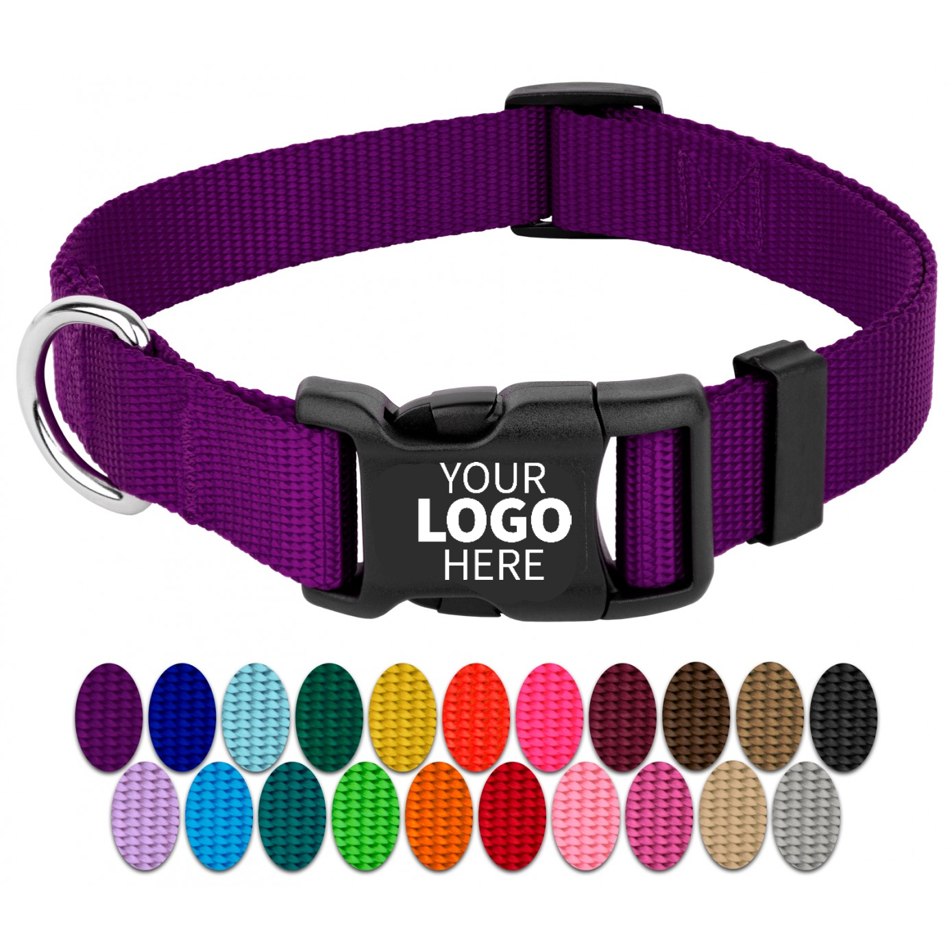 Custom Logo Dog Collars, Adjustable Promotional Colorful Dog Collars, Stylish And Safe Collars