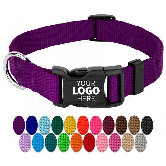 Custom Logo Dog Collars, Adjustable Promotional Colorful Dog Collars, Stylish And Safe Collars