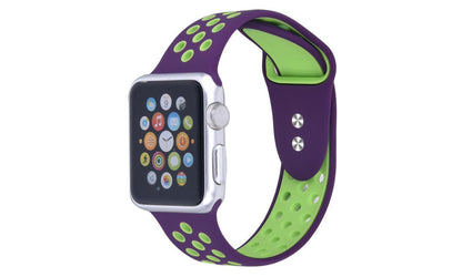 Wholesale Breathable Silicone Sport Band for Apple Watch Series 1, 2, 3, 4, 5 and Sport