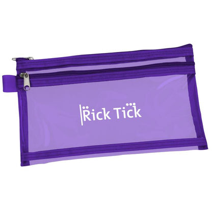 Custom Logo Twin Pocket School Pencil Case, Promotional  Supply Pouch