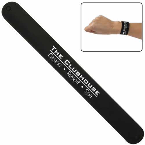 Promotional Custom Logo Silicone Slap Bracelet Wristbands