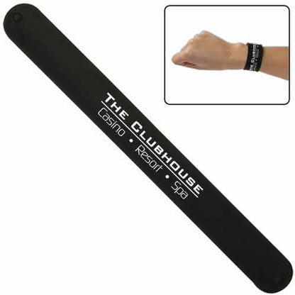 Promotional Custom Logo Silicone Slap Bracelet Wristbands