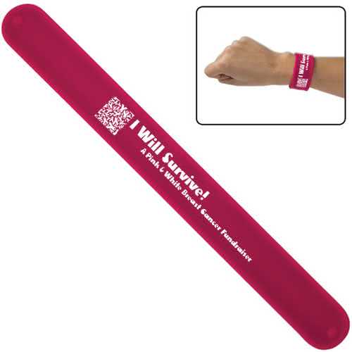 Promotional Custom Logo Silicone Slap Bracelet Wristbands