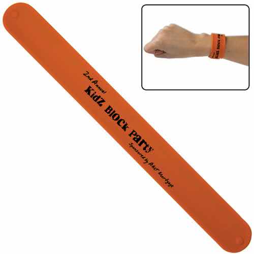 Promotional Custom Logo Silicone Slap Bracelet Wristbands