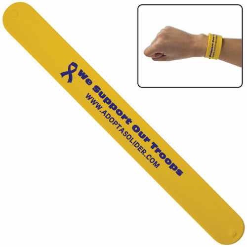 Promotional Custom Logo Silicone Slap Bracelet Wristbands