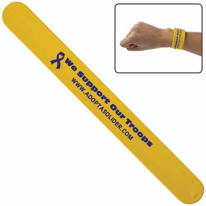 Promotional Custom Logo Silicone Slap Bracelet Wristbands