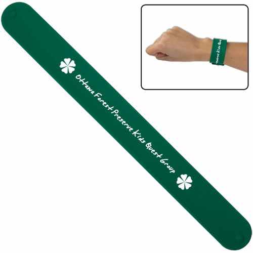 Promotional Custom Logo Silicone Slap Bracelet Wristbands