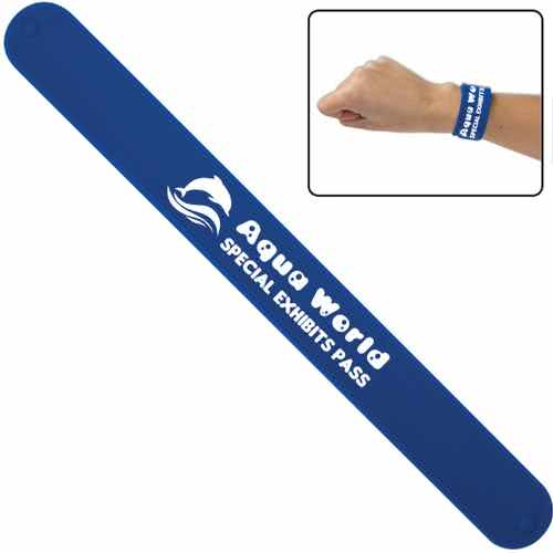 Promotional Custom Logo Silicone Slap Bracelet Wristbands